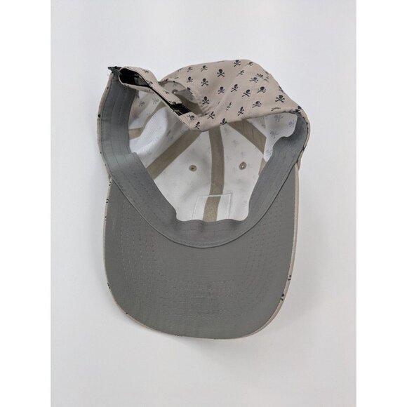 Blackwolf Run Hat Men Strap Spell Out Golf Resort Course‎ Skulls Tan - Picture 3 of 7
